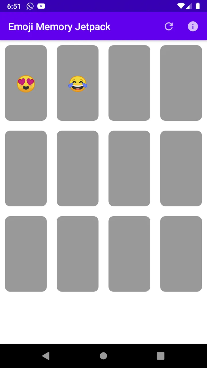 Emoji Memory Jetpack screenshot 1