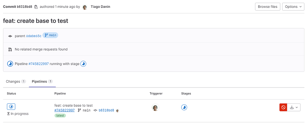GitLab CI/CD screenshot